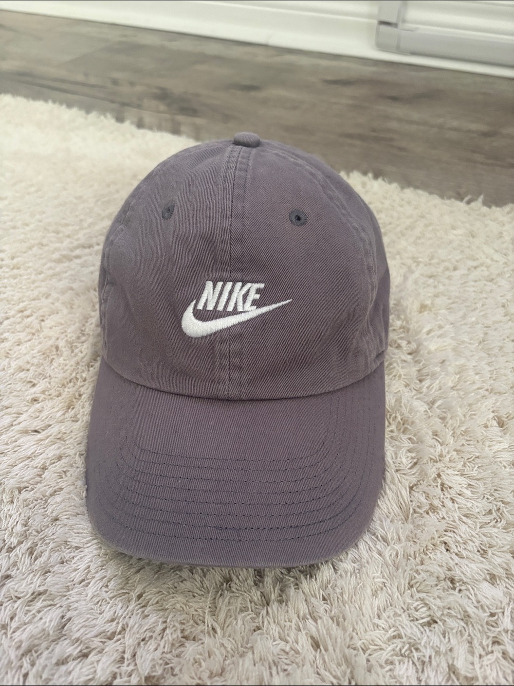 Nike Women's Grey Swoosh Baseball Cap